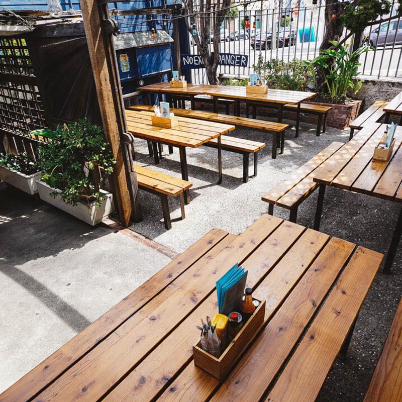Outdoor seating area